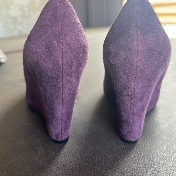 Via Spiga wedge suede shoes size 6.5 EUC - Picture 5 of 9